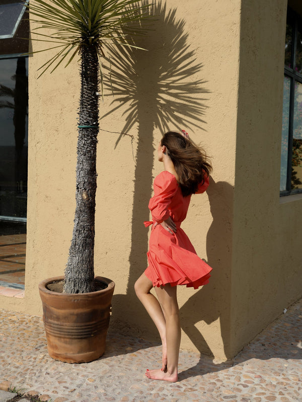 Anais Dress in Melon — view 9