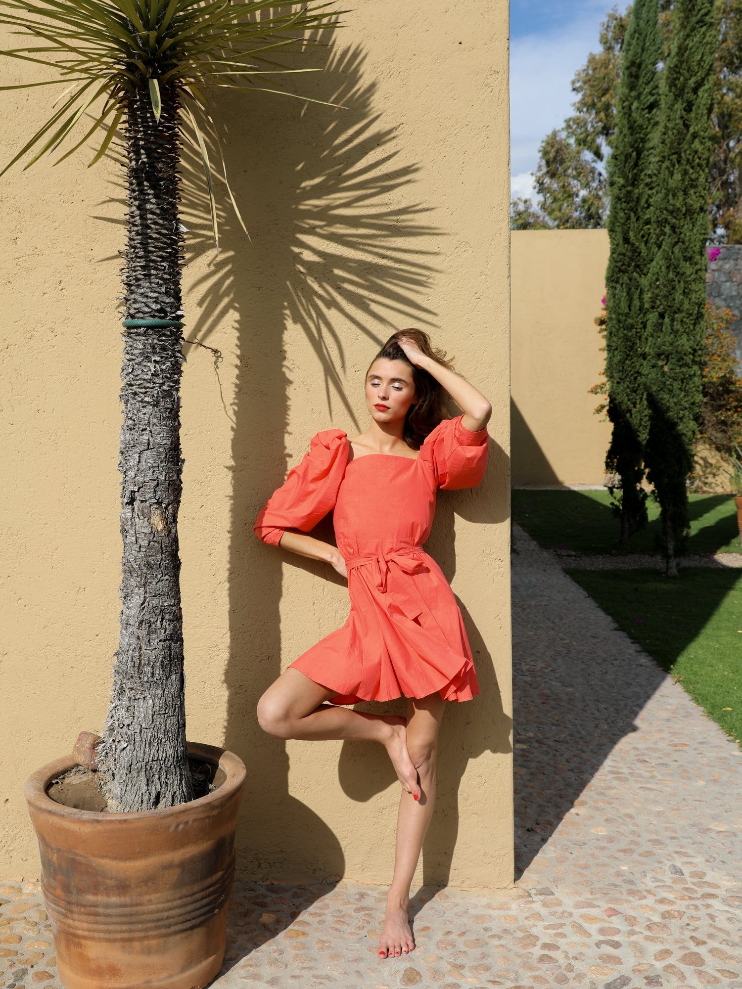 MILLE Clothing Anais Dress in Melon