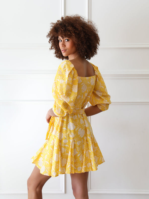 Anais Dress in Yellow Zinnia — view 4