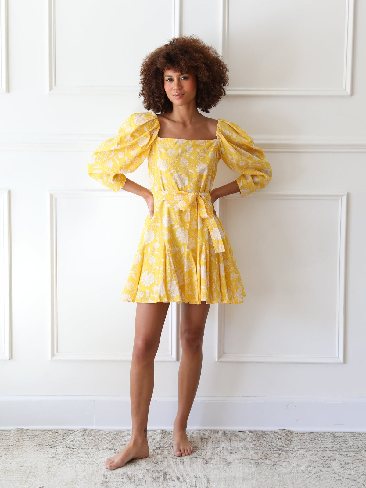 Anais Dress in Yellow Zinnia — The cut