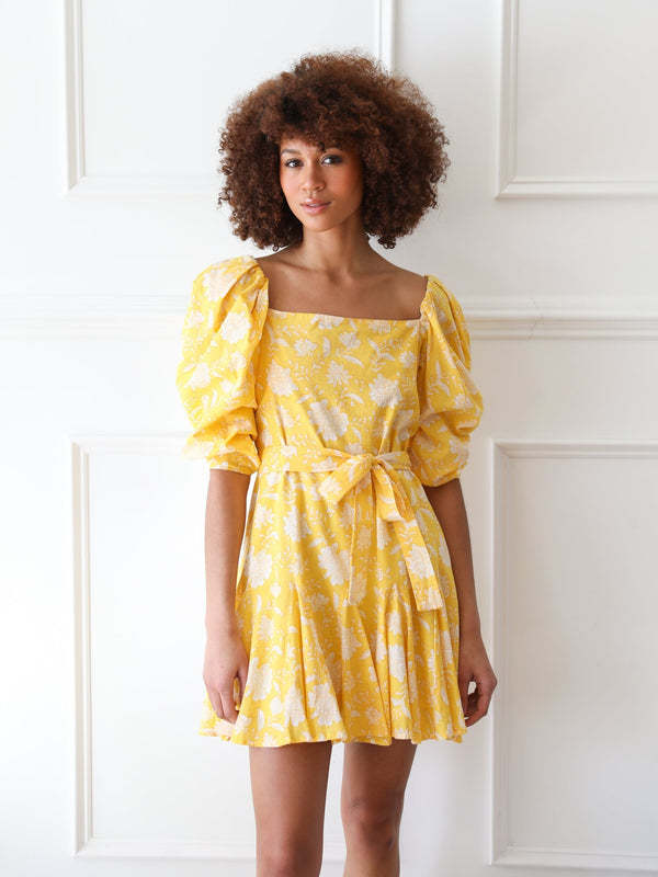Anais Dress in Yellow Zinnia — view 6