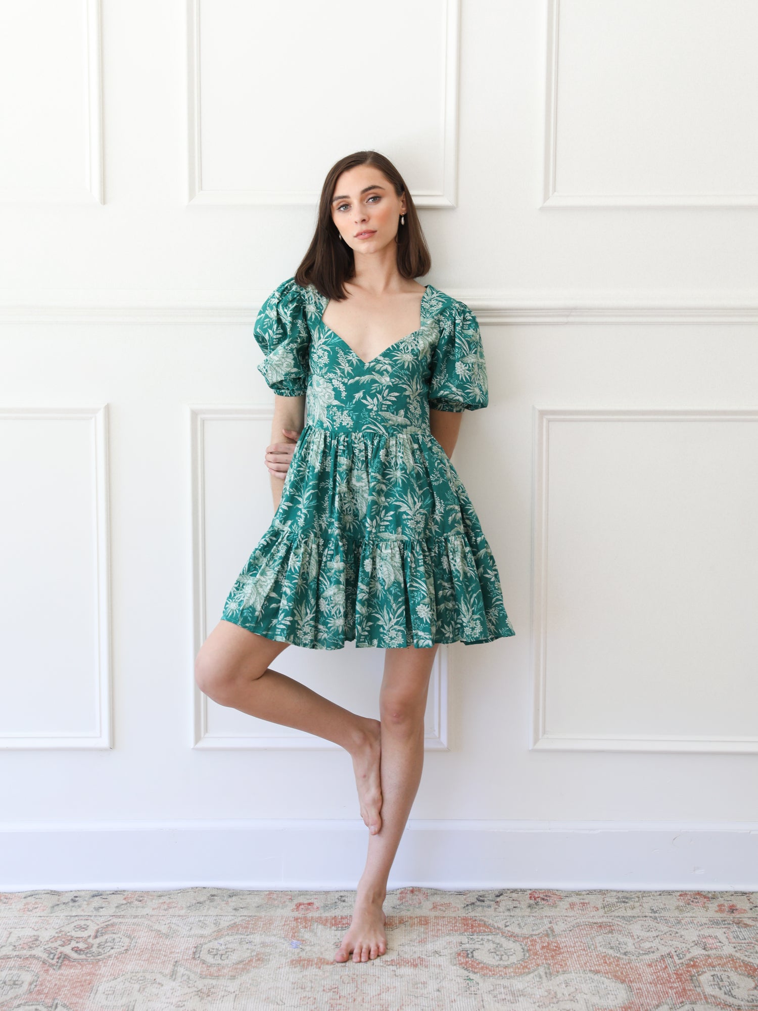 MILLE Clothing Aneli Dress in Jade Paradise
