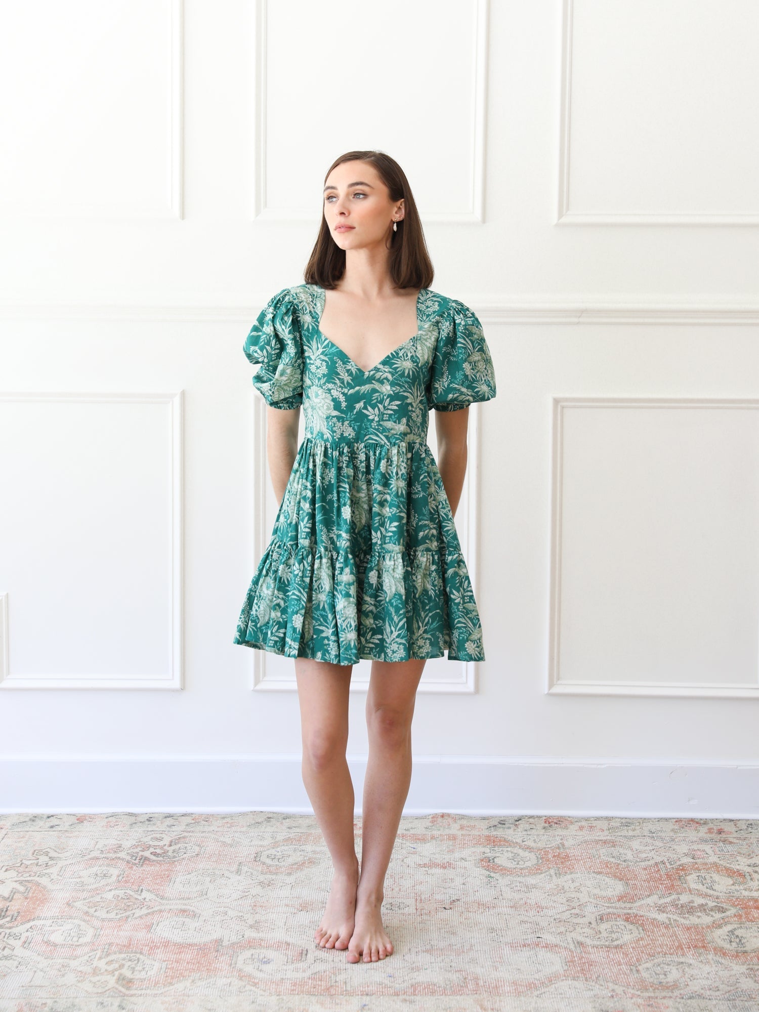 MILLE Clothing Aneli Dress in Jade Paradise