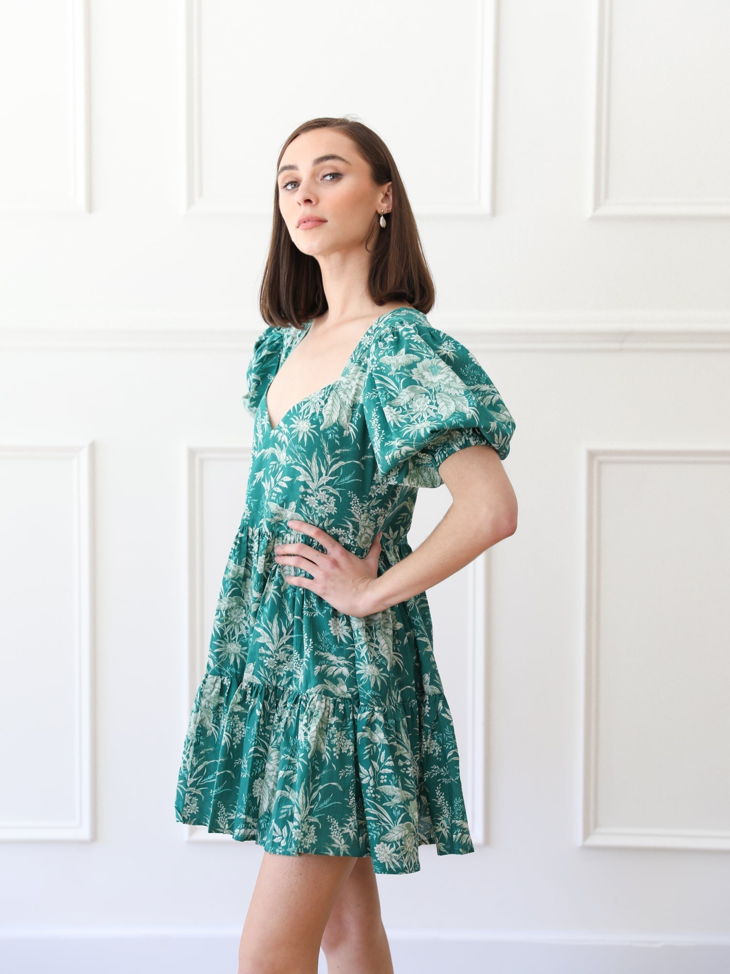 MILLE Clothing Aneli Dress in Jade Paradise