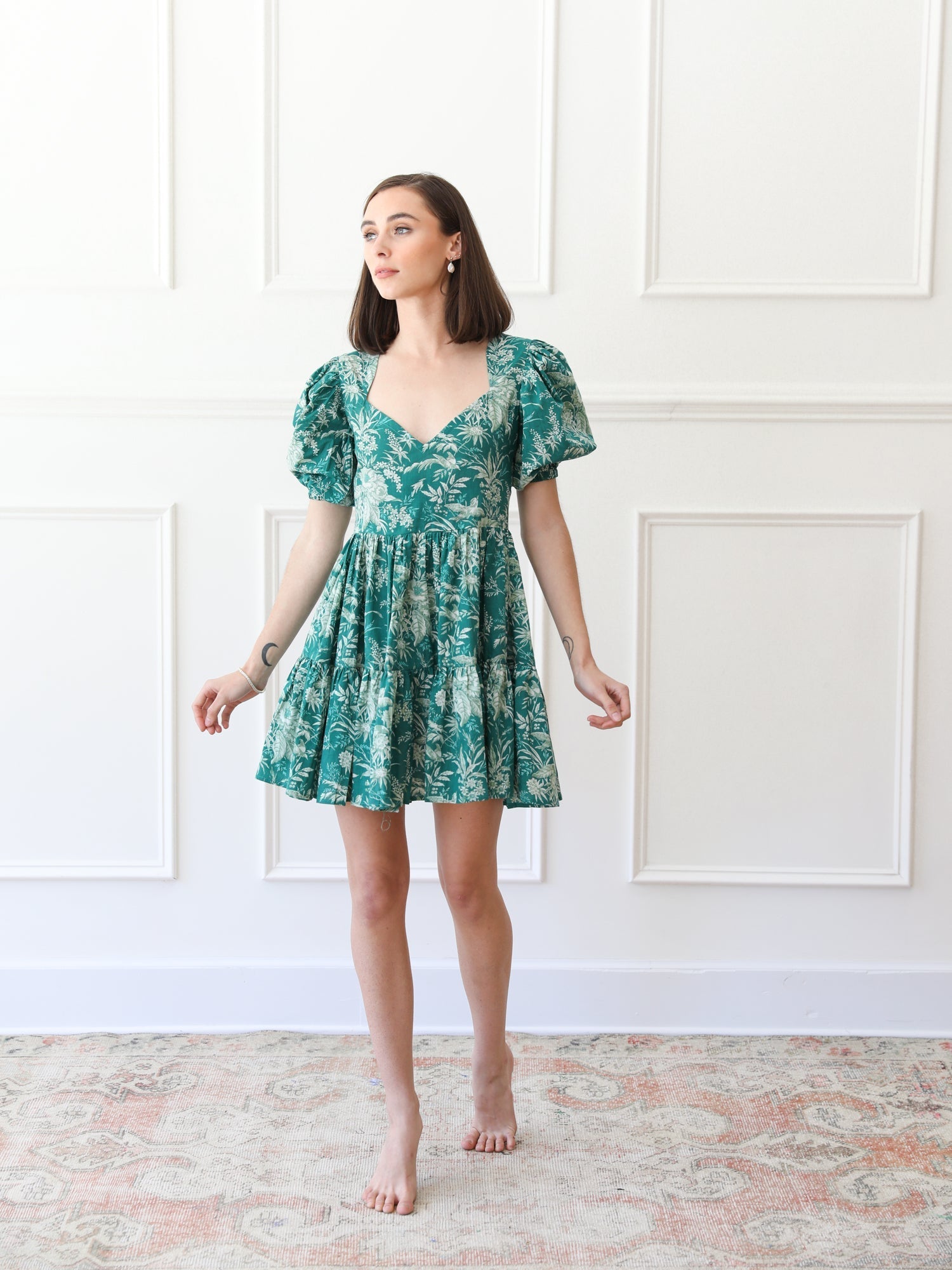 MILLE Clothing Aneli Dress in Jade Paradise