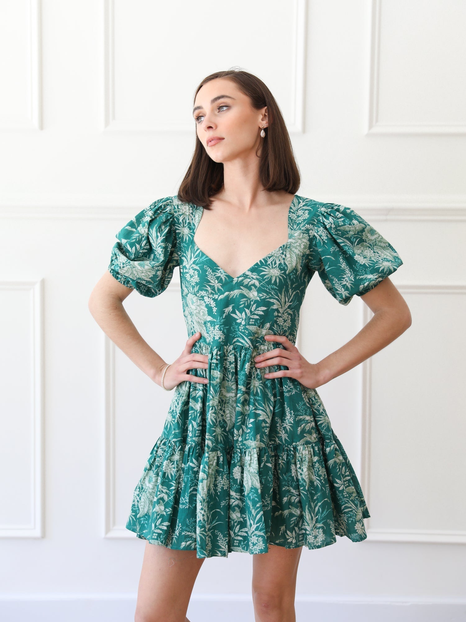 MILLE Clothing Aneli Dress in Jade Paradise