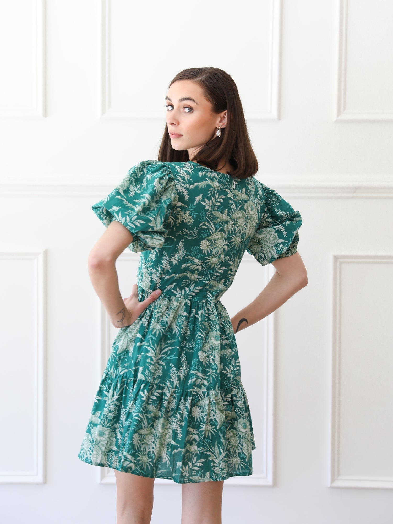 MILLE Clothing Aneli Dress in Jade Paradise