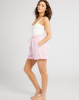 MILLE Clothing Cary Short in Bubblegum Stripe