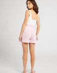 MILLE Clothing Cary Short in Bubblegum Stripe