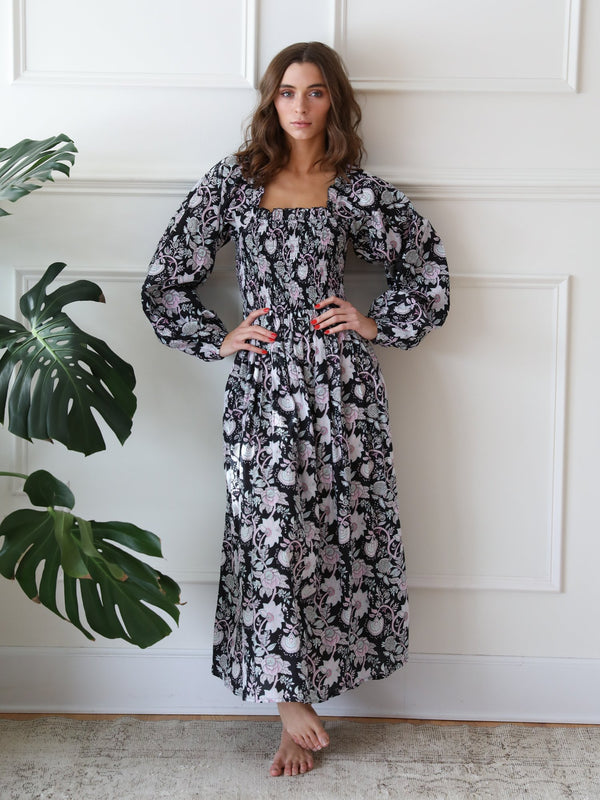 Catherine Dress in Tropical Night — view 6