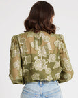 MILLE Clothing Charlotte Top in Gold Leaf
