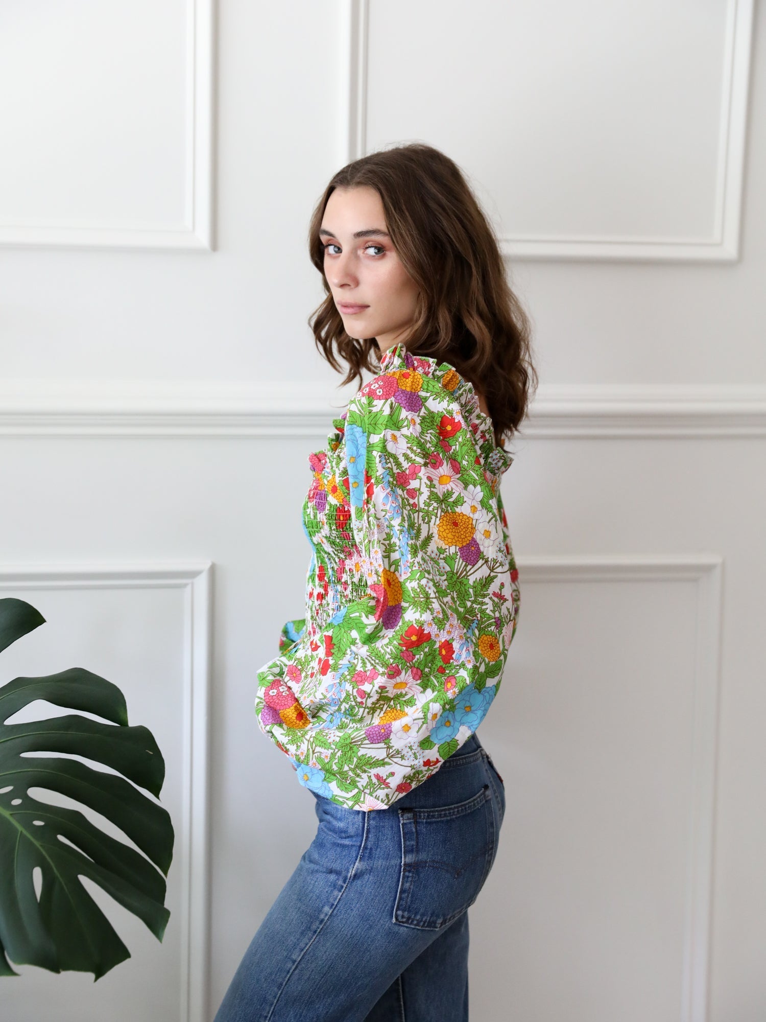MILLE Clothing Circe Top in Summer Garden