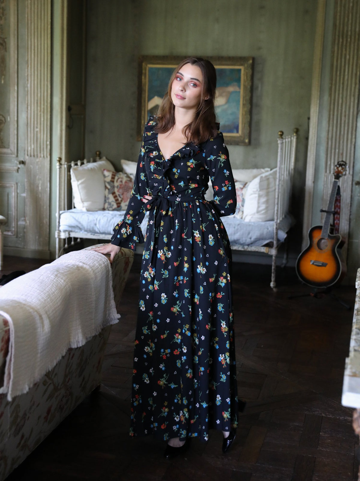 Cosima Dress in Bouquet — The cut