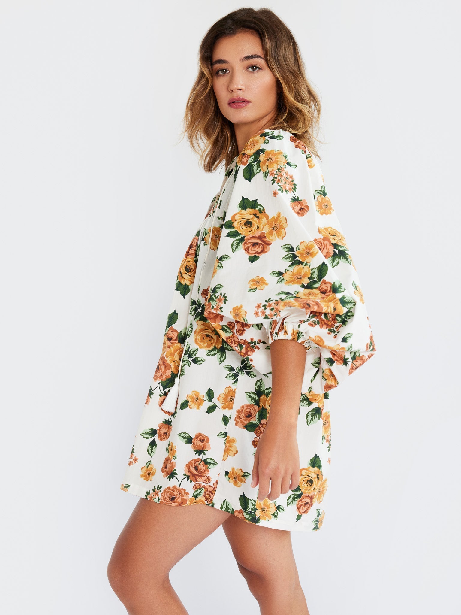 Daisy Dress in Antique Rose Floral – MILLE
