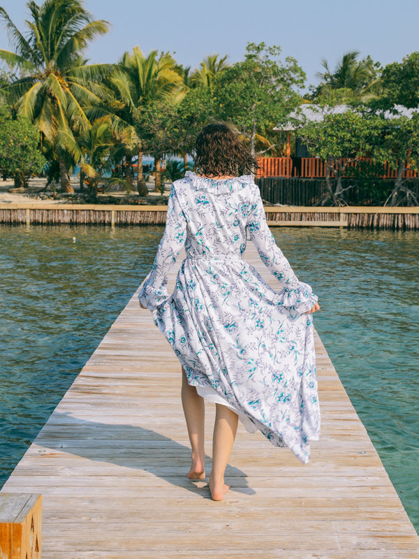 Elisabetta Dress in Cornflower — view 4