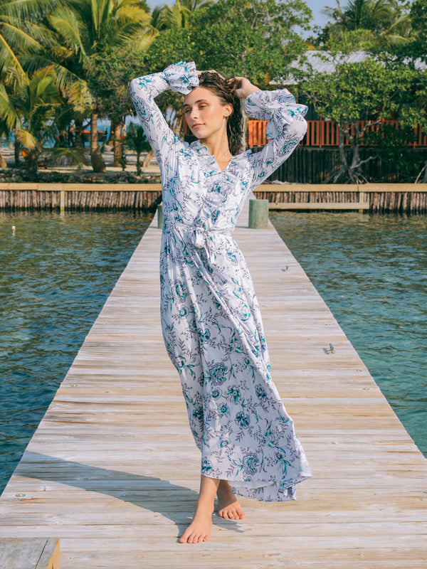 Elisabetta Dress in Cornflower — view 3