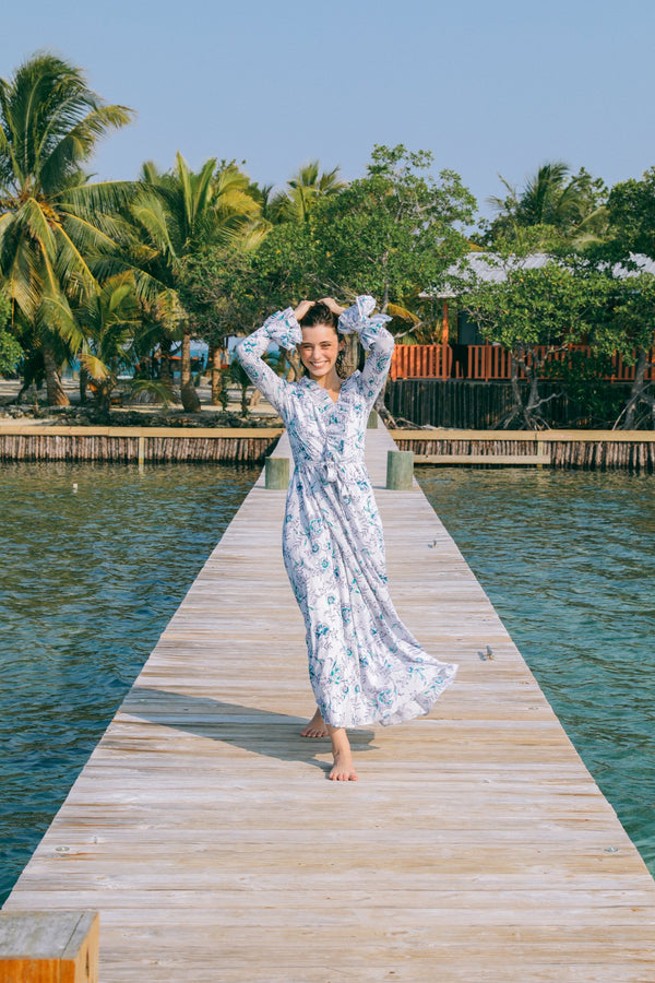 Elisabetta Dress in Cornflower — view 2