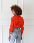 MILLE Clothing Florian Top in Poppy