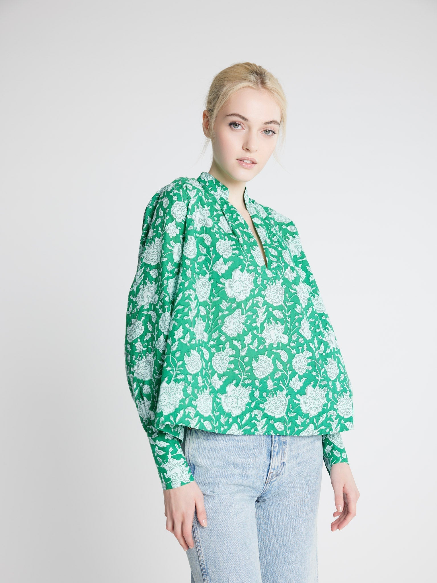 MILLE Clothing Freya Top in Green Zinnia