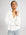 MILLE Freya Top in White – deep V neckline cotton blouse, front view
