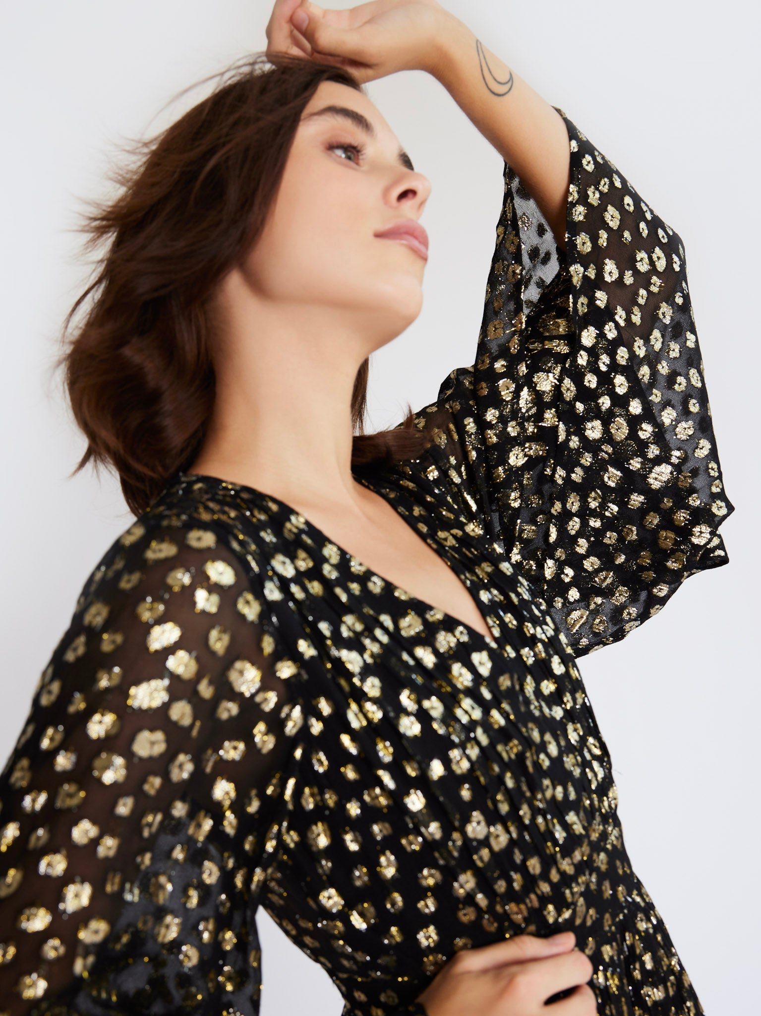 Goldie Dress in Gold Dust – MILLE