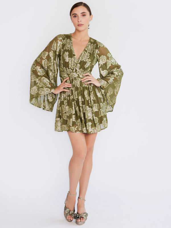 Goldie Dress in Gold Leaf — view 1