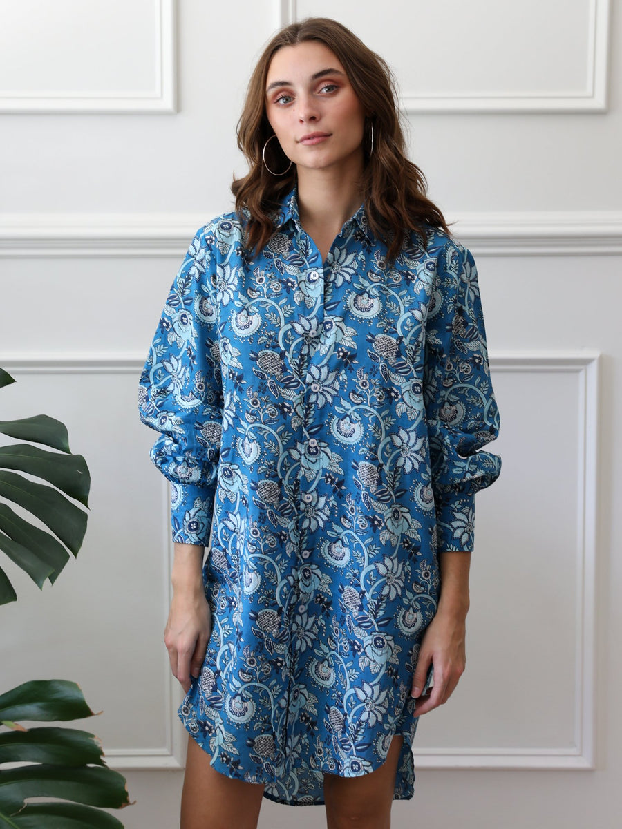 Holly Dress in French Blue — alternate view