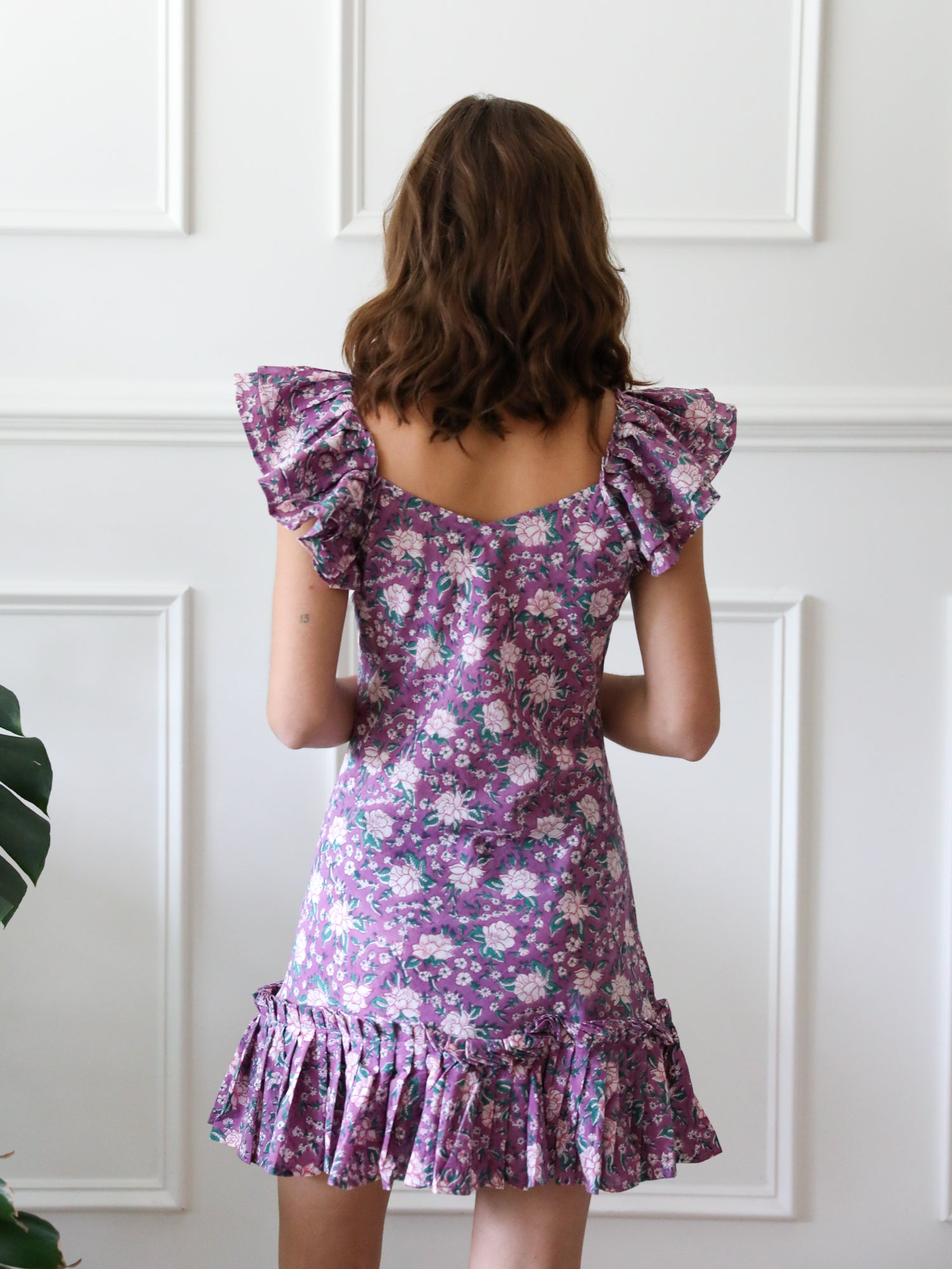 MILLE Clothing Ingrid Dress in Purple Rose