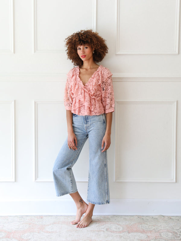 Isabella Top in Blush Lace — view 6