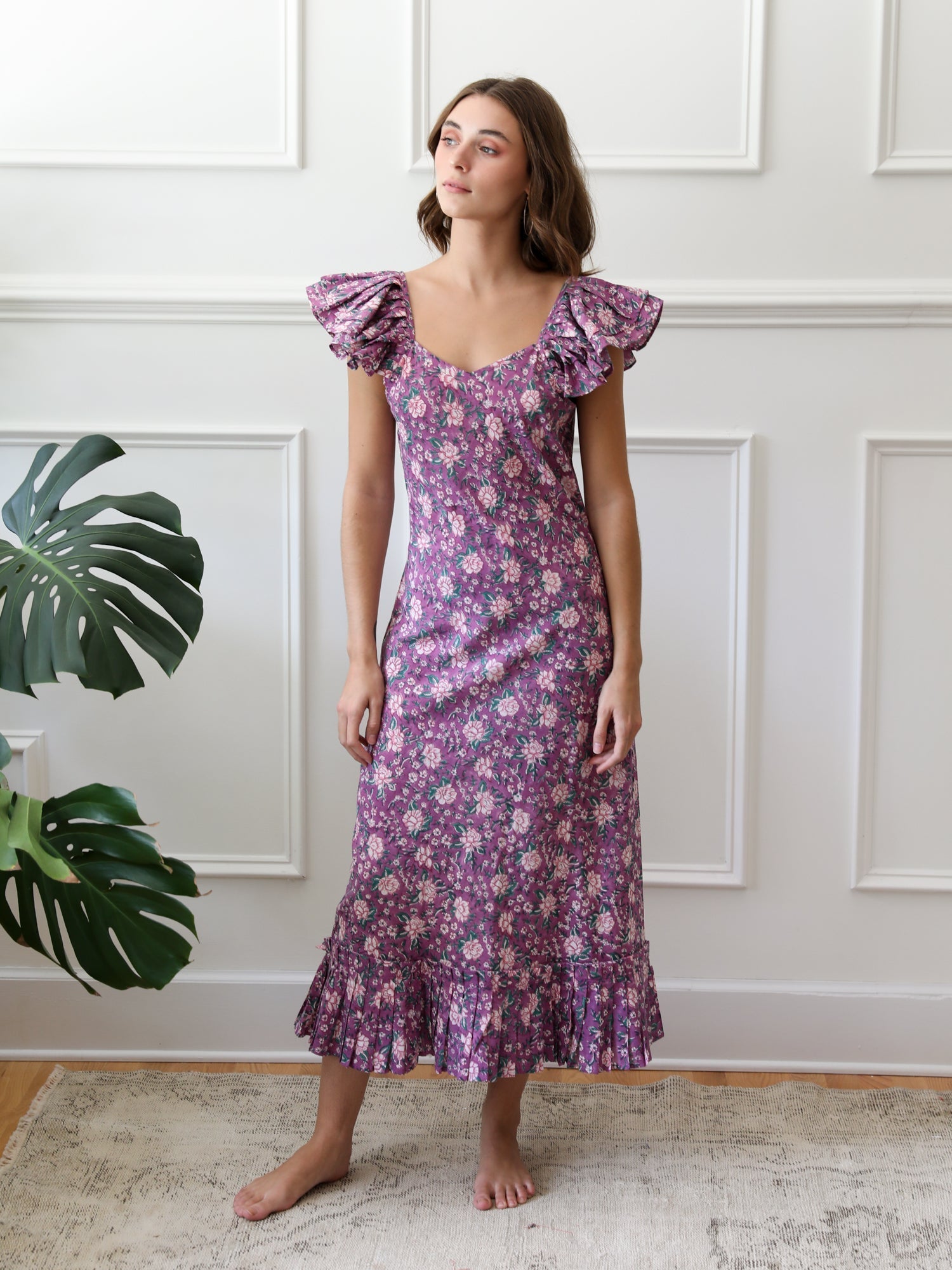 MILLE Clothing Klara Dress in Purple Rose