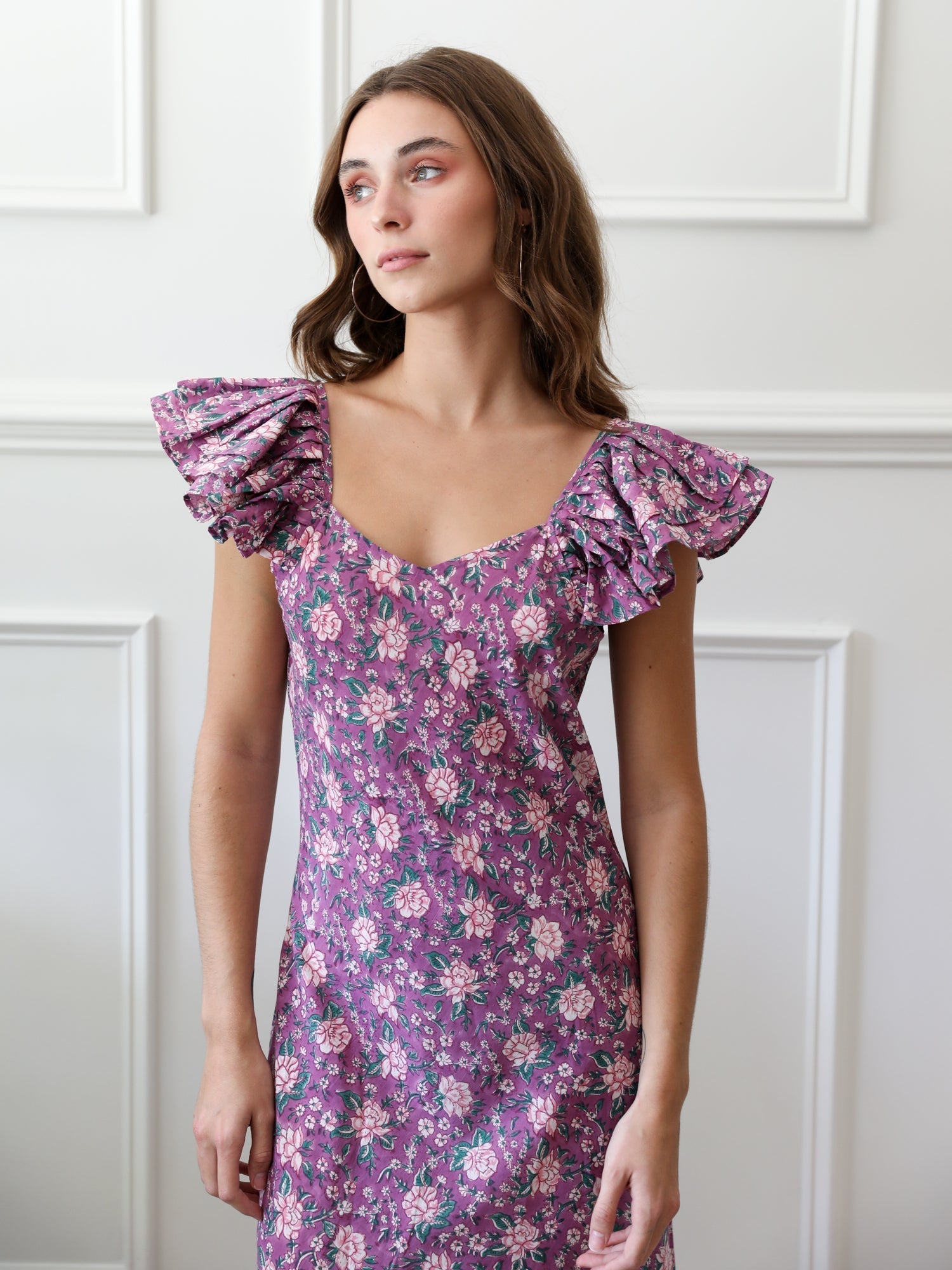 MILLE Clothing Klara Dress in Purple Rose