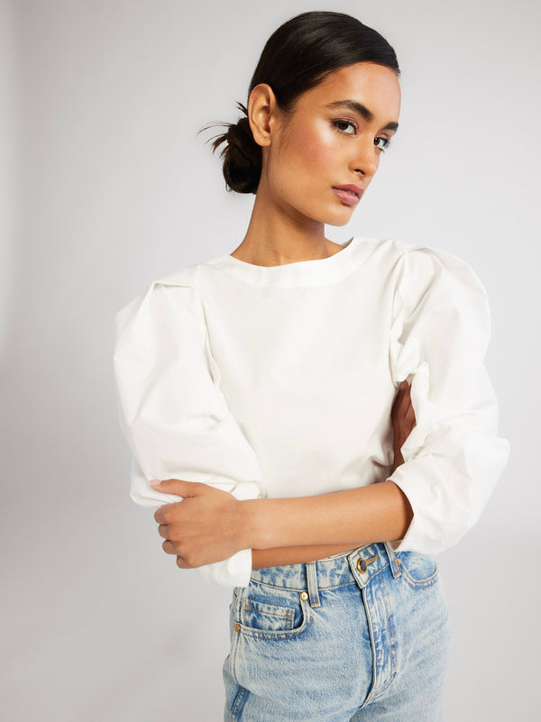 Lila Top in White — view 2
