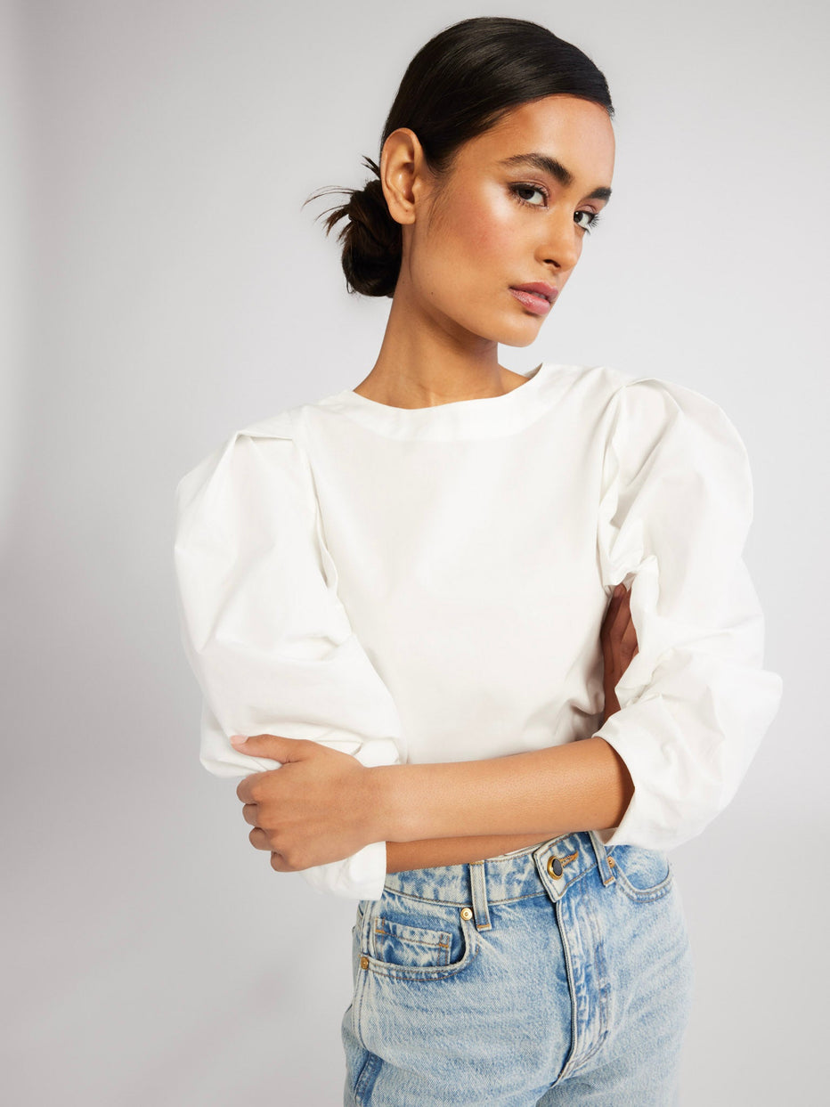 Lila Top in White – MILLE