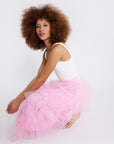 MILLE Clothing Lulu Skirt in Bubblegum Tulle