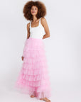 MILLE Clothing Lulu Skirt in Bubblegum Tulle