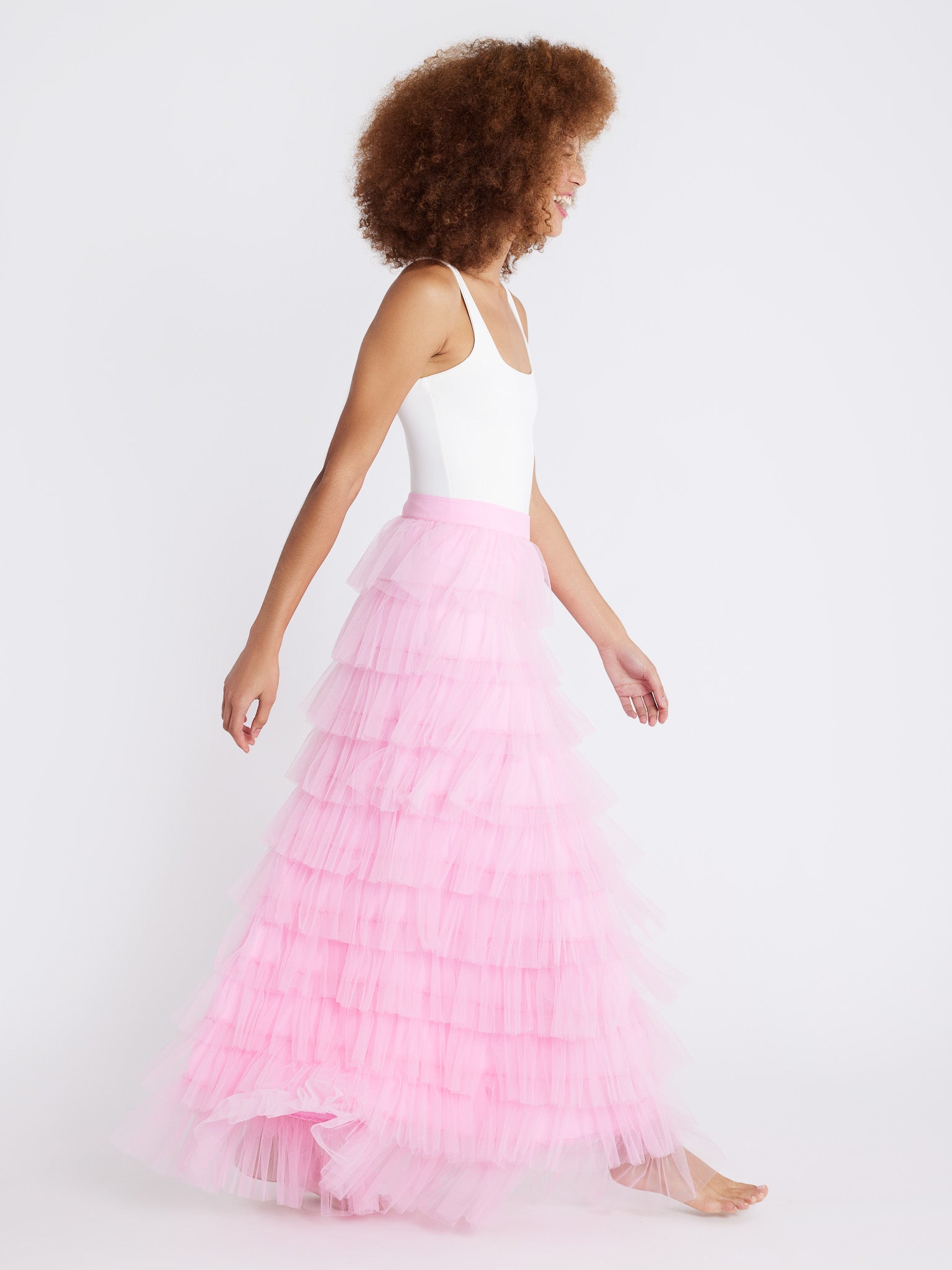 MILLE Clothing Lulu Skirt in Bubblegum Tulle