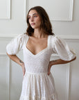 MILLE Clothing Maja Dress in Pearl Eyelet
