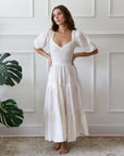 MILLE Clothing Maja Dress in Pearl Eyelet