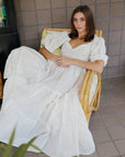 MILLE Clothing Maja Dress in Pearl Eyelet