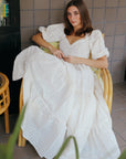 MILLE Clothing Maja Dress in Pearl Eyelet