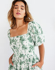 MILLE Clothing Manon Dress in Green Bouquet