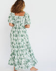 MILLE Clothing Manon Dress in Green Bouquet