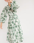 MILLE Clothing Marlo Dress in Green Bouquet