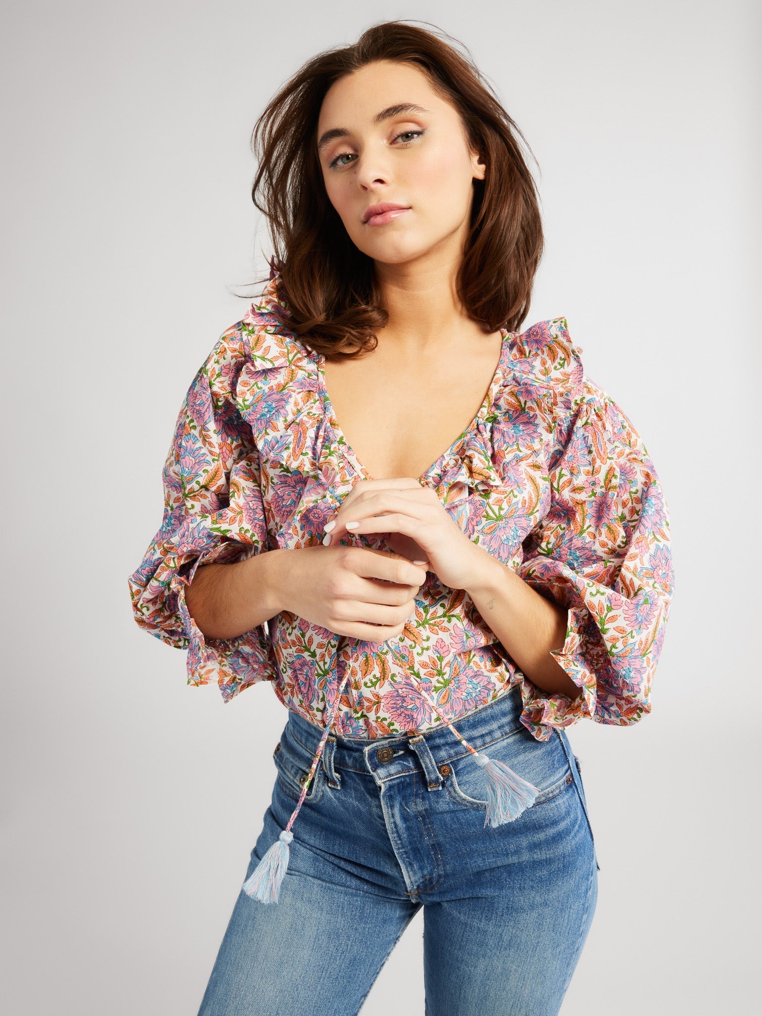 MILLE Clothing May Top in Avignon Floral