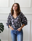 MILLE Clothing May Top in Tropical Night