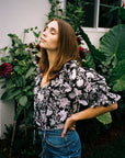 MILLE Clothing May Top in Tropical Night