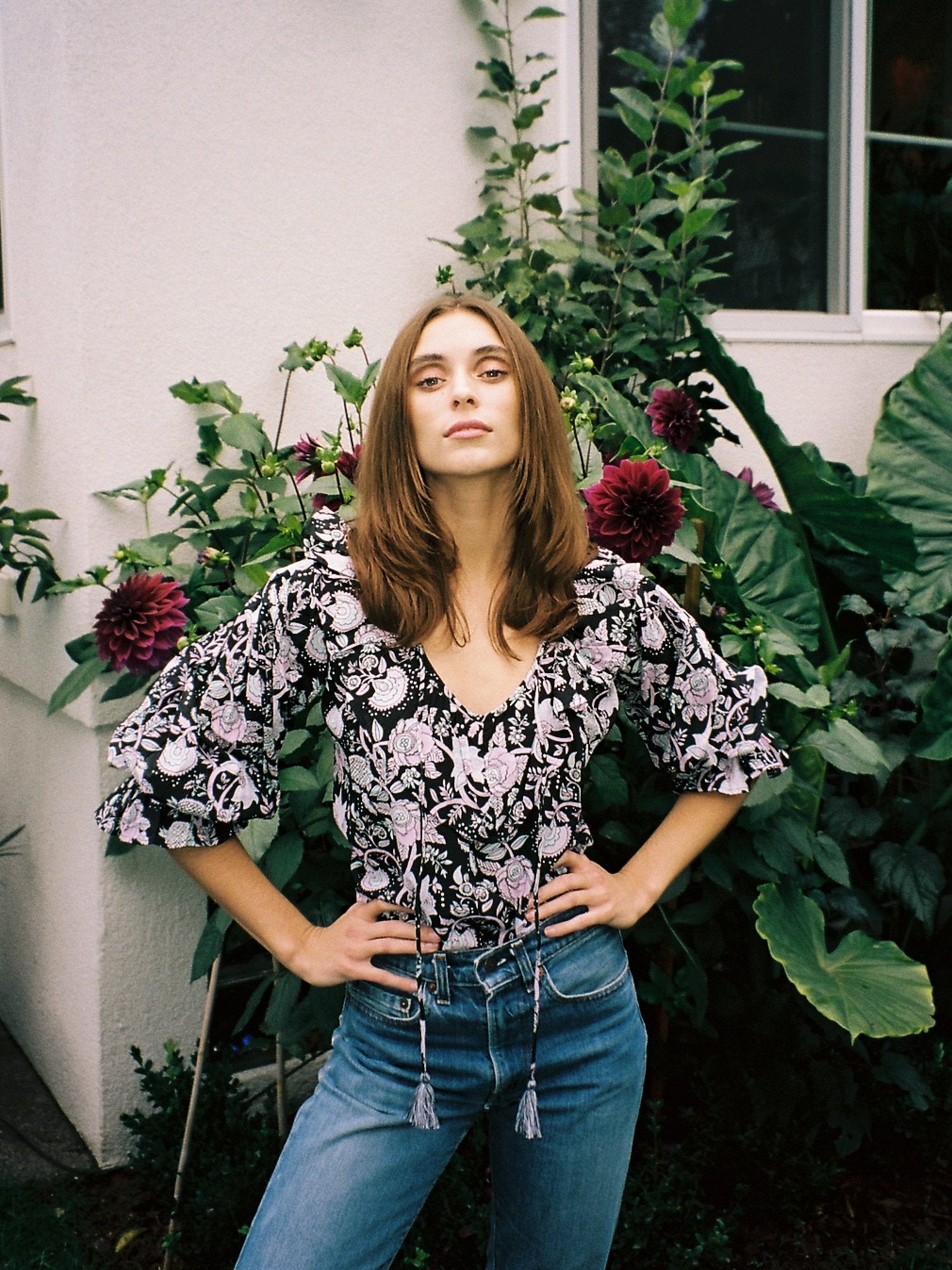 MILLE Clothing May Top in Tropical Night