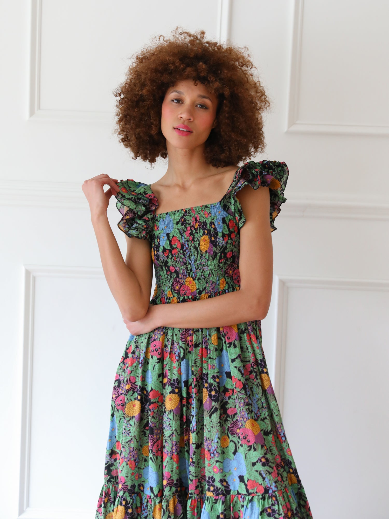 MILLE Clothing Olympia Dress in Botanica