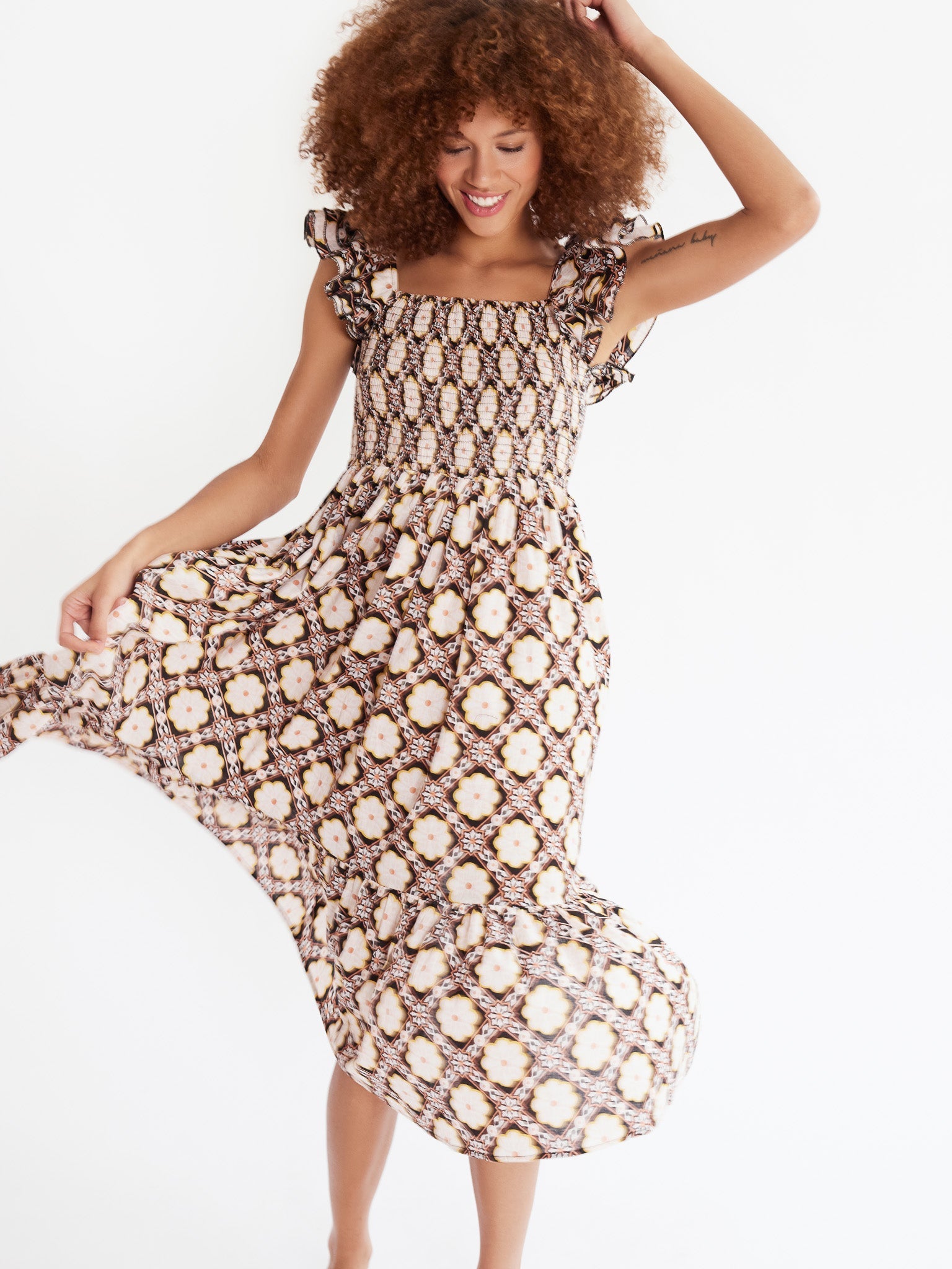 MILLE Clothing Olympia Dress in Merida
