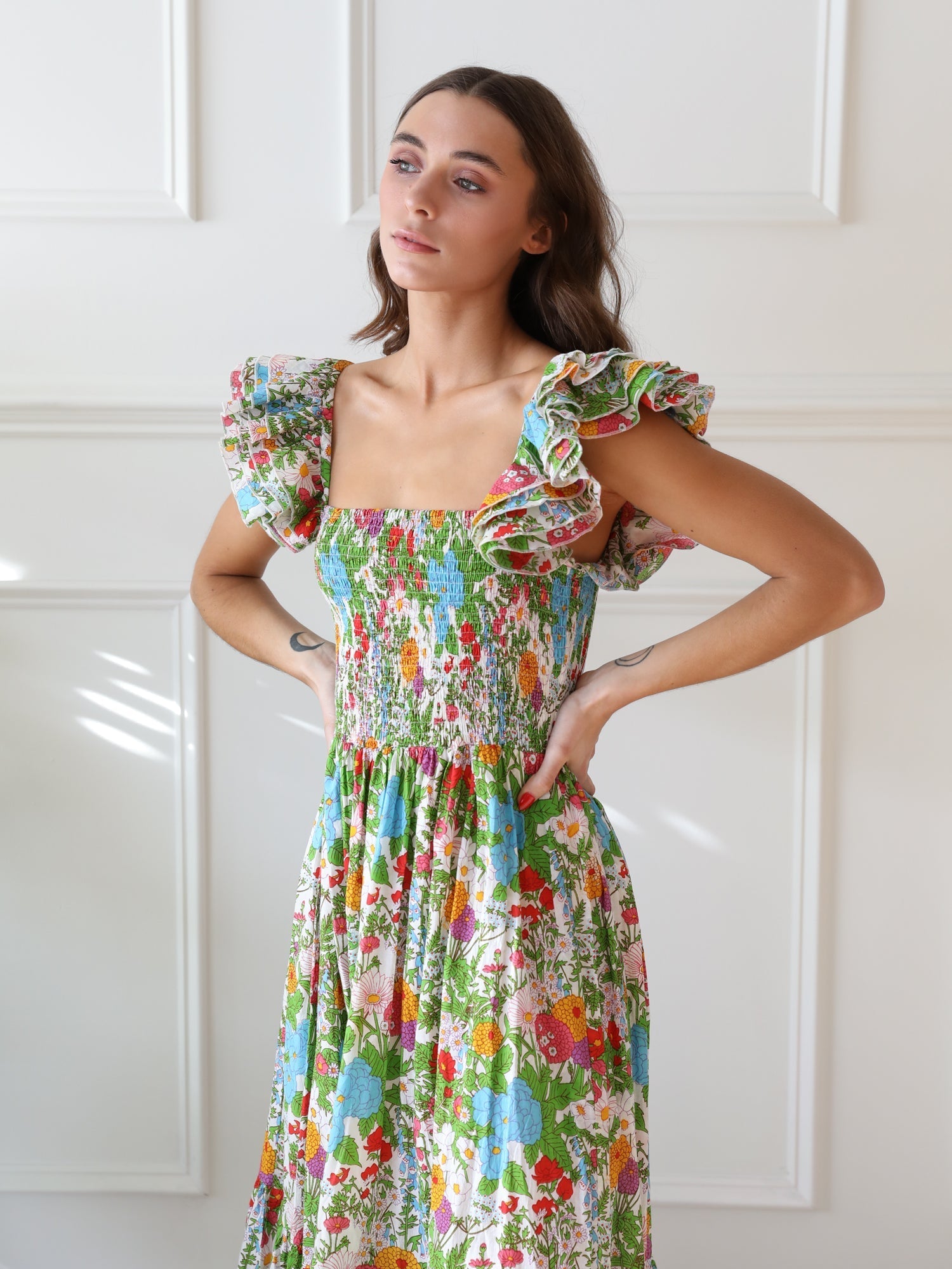 MILLE Clothing Olympia Dress in Summer Garden